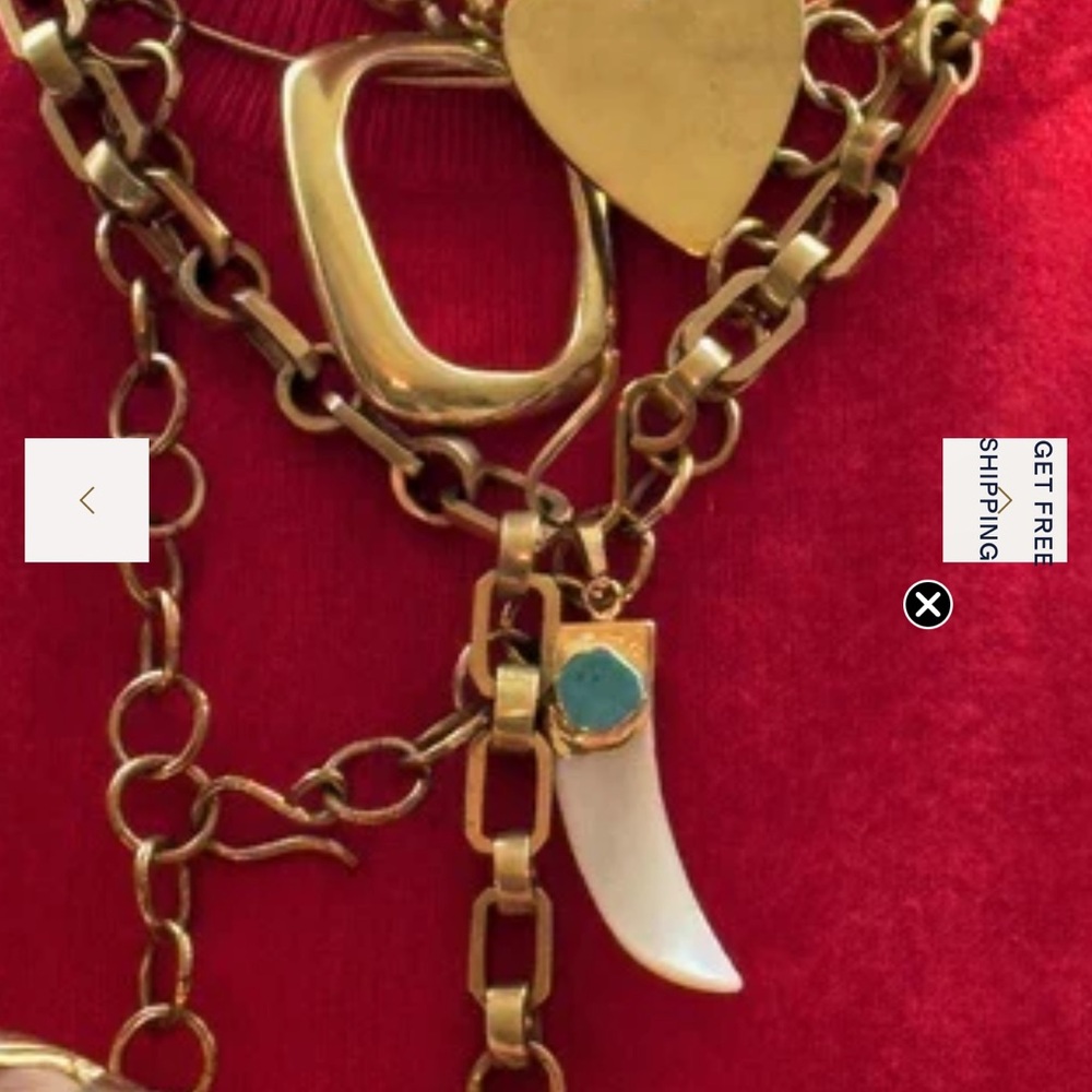 Parker Thatch Gold/ Brass Long Chain Necklace